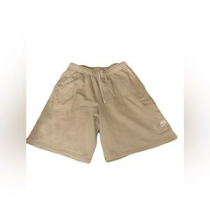 Nike Cargo Cotton Sweat Athletic Shorts Khaki Size Medium